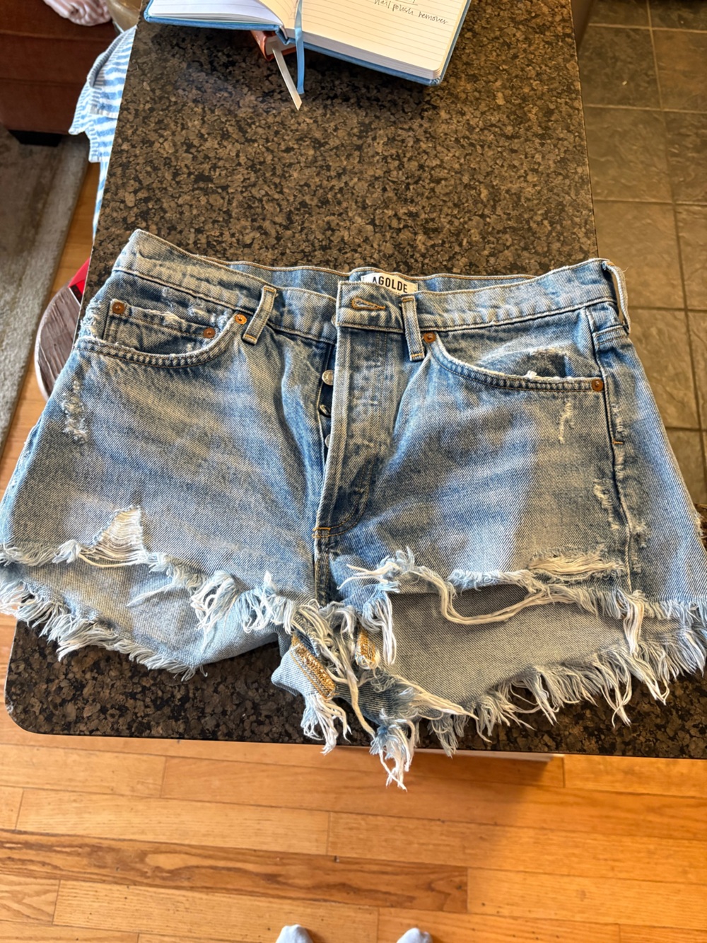 Agolde denim shorts